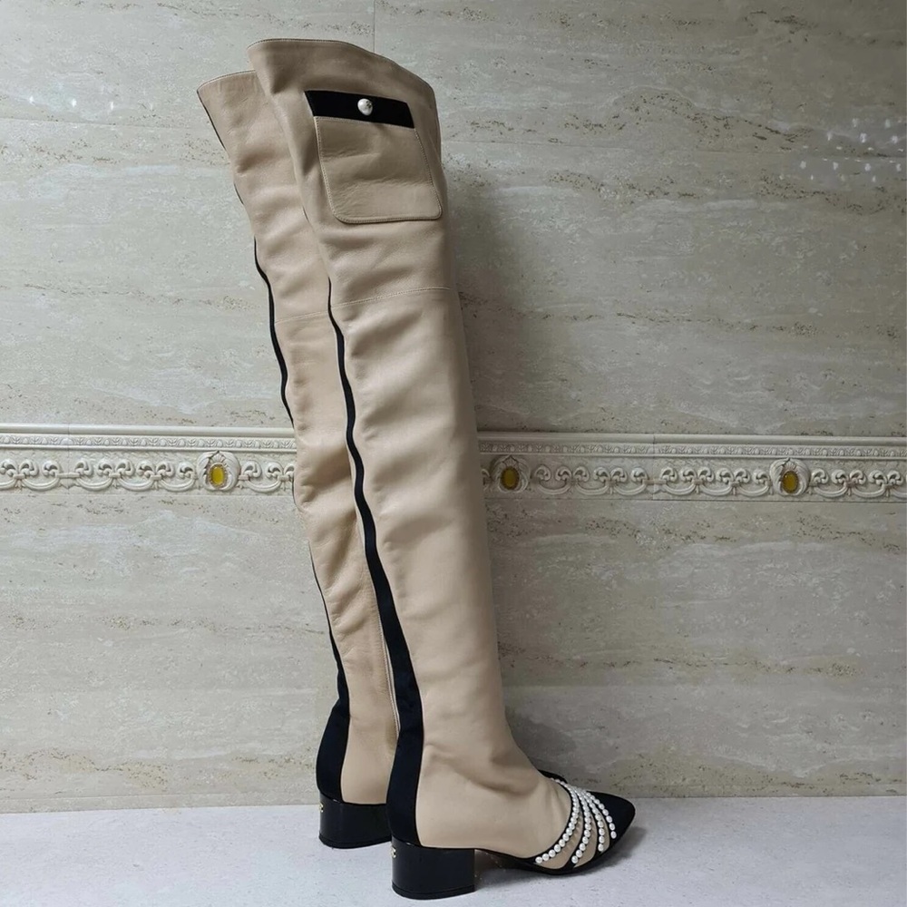 CHANEL PEARL BOOT - Picture 7 of 9